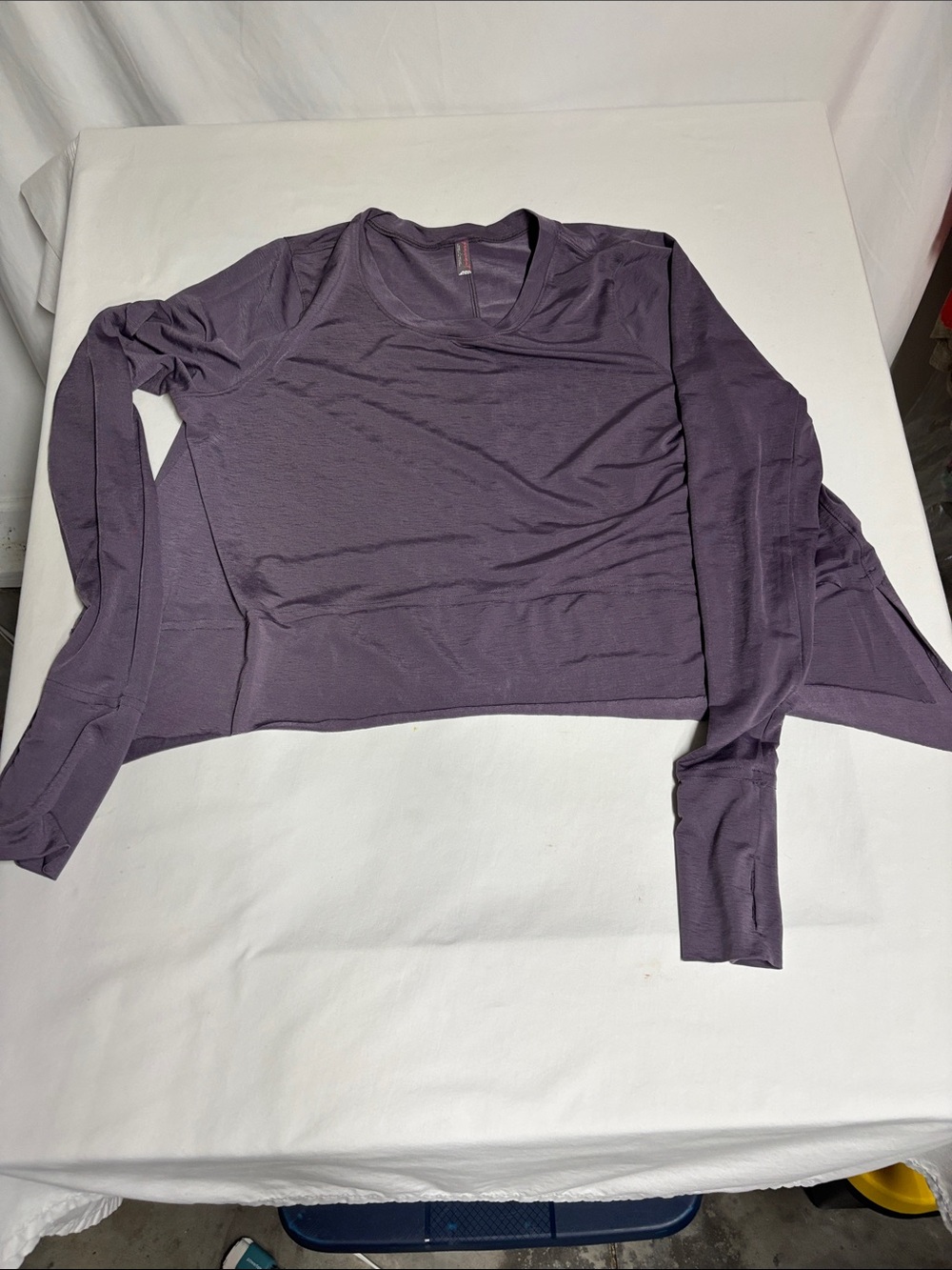 Free People Movement Women’s Purple Asymmetrical Long Sleeve Workout Top